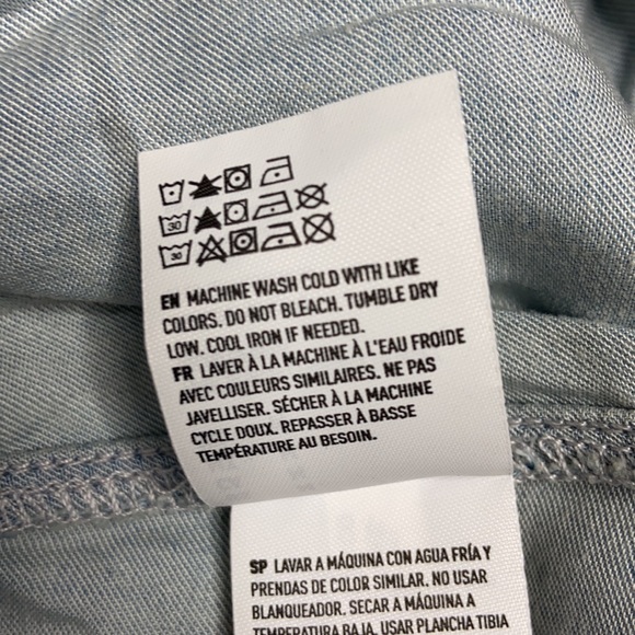 NWOT American Eagle Light Blue Chambray Drop Waist Tank Dress - Picture 10 of 10